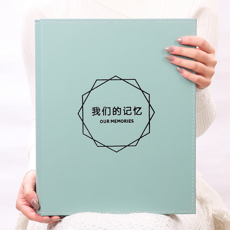 06ym相册本纪念册家庭版大容量插页式6寸情侣款影集800张竖版