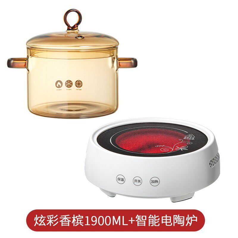 33n忆壶茶泡面碗带盖大号宿舍学生沙拉汤碗耐高温加厚微波炉玻璃