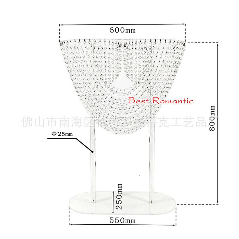 新款婚庆用品亚克力水晶装饰装饰婚礼主桌花架家居橱窗布置道具