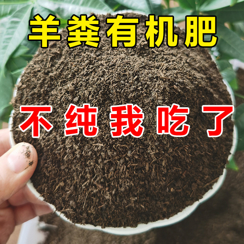 腐熟纯羊粪有机肥绿植花卉果疏微生物肥料发酵发酵羊粪有机肥