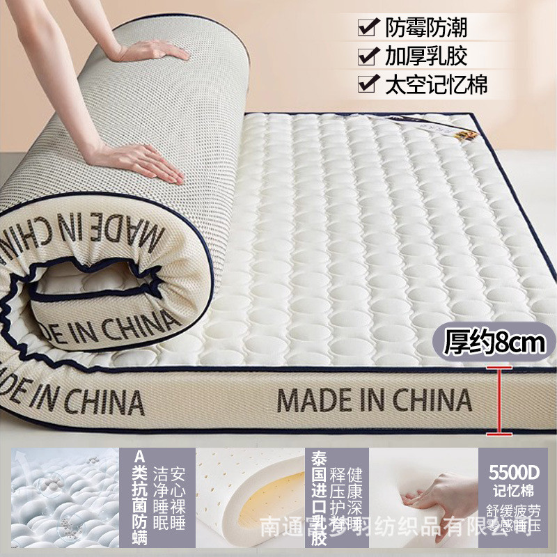 南通厂家乳胶记忆棉床垫软垫家用宿舍学生单人加厚榻榻米海绵垫子
