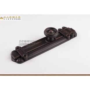 明装插销黑仿古欧式插销锁贝尔维帝美式黑色木门通用6寸门栓销子
