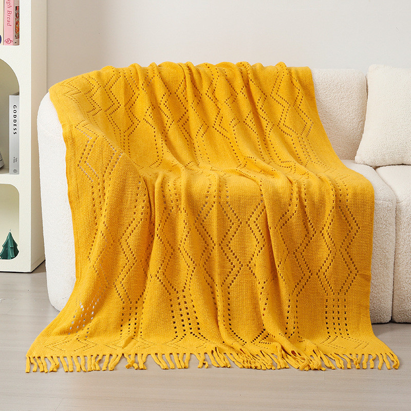 夏季办公室空调午睡针织毯子客厅沙发床尾盖毯休闲披肩blanket毯