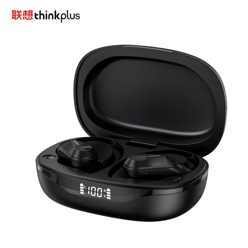 Thinkplus LP75真无线蓝牙数显耳机挂耳式运动入耳低延迟耳塞电竞