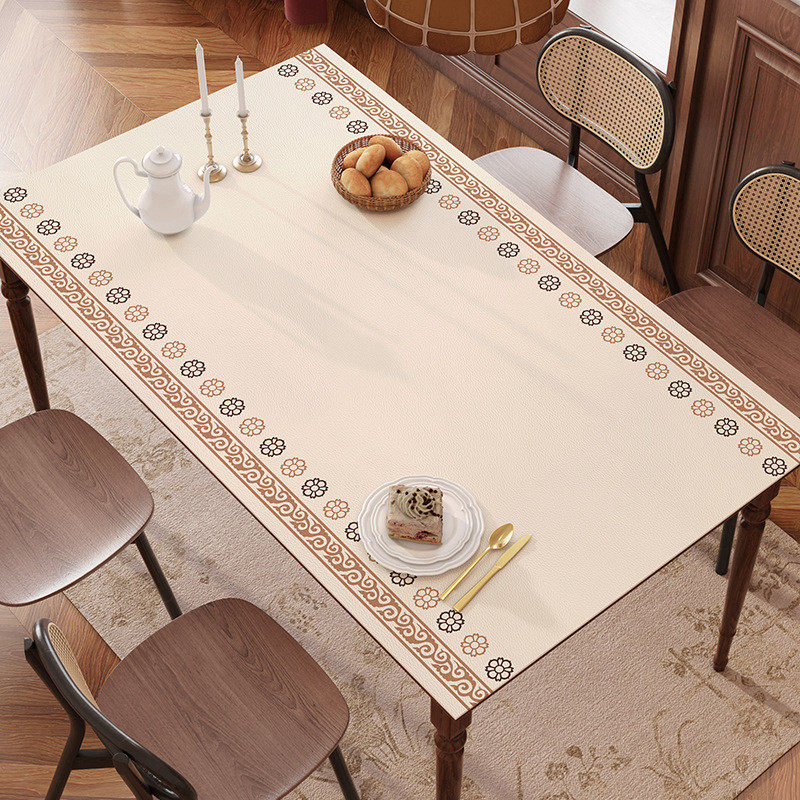 皮革桌垫pvc防水防油加厚盖布革茶几餐桌垫电视柜遮双面桌旗蒙古,居家布艺,桌布,淘宝优惠券,粉丝福利购,淘宝优惠卷