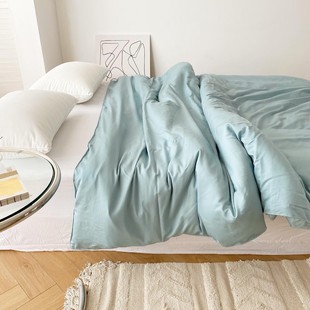 a5l100支天丝高奢兰精莱赛尔纯色被套单件兰迪罩莫被芯冰丝凉感