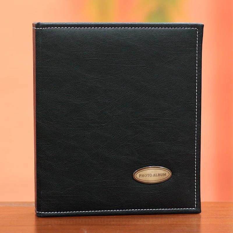 皮面6寸相册家庭纪念册影集240张插页式商务办公相册本袋式相新款