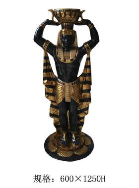 比斯厂家户外埃及大型阿努源头狼人像古埃及法老国王玻璃钢雕塑