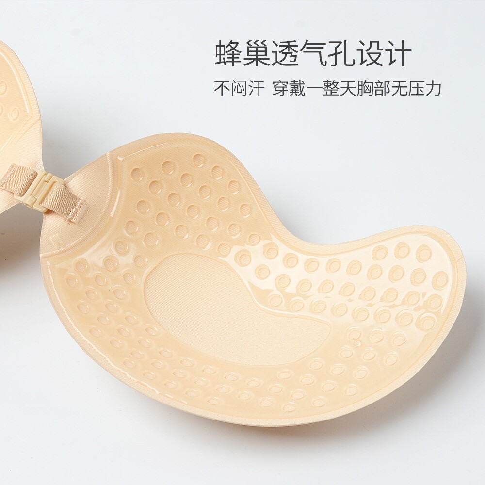 芒果胸贴批发大胸专用薄款聚拢一片式硅胶乳贴无肩带隐形文胸内衣