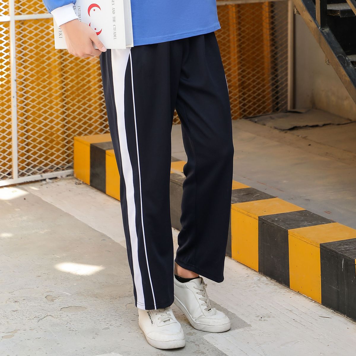 高货速发深圳校服长裤夏装高中生初中学生运动校裤男女夏季速干薄