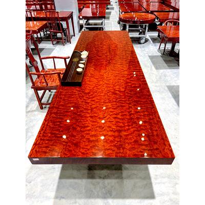 hf2x【高密度】巴花奥坎塔利实木大板原木茶桌茶台办公红木花梨