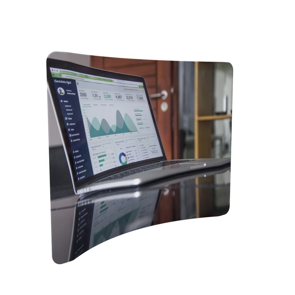 快幕展架弧形背景架展示架直播背景