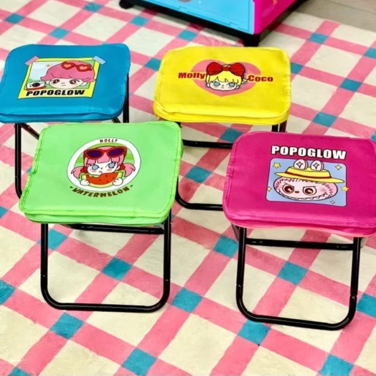 热销包邮卡通笔袋小马扎凳子户外超轻迷你轻便折叠椅子便携式折叠,户外/登山/野营/旅行用品,户外椅子凳子,淘宝优惠券,粉丝福利购,淘宝优惠卷