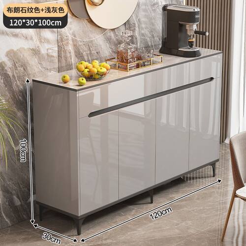hf2x餐边柜收纳柜一体家用厨房橱柜子客厅置物柜储物柜靠墙轻奢茶