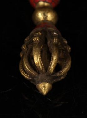 厂家批发杂项古玩工艺品复古装饰品旧纯铜金刚杵法器摆件做