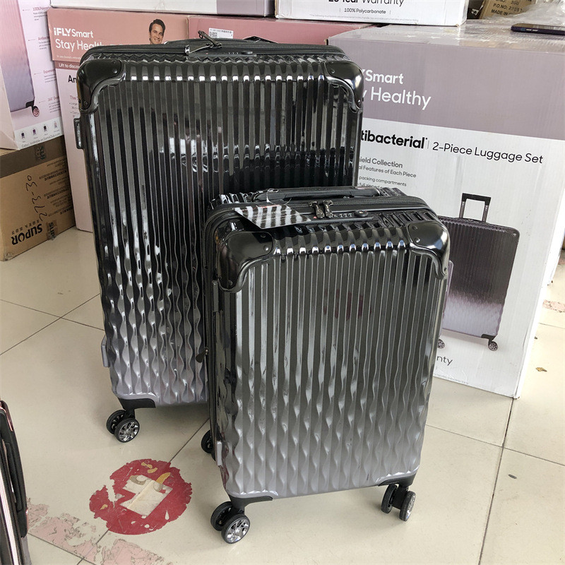 热销强推！2个装出老美拉杆箱渐变色行李箱登机箱海关锁静音扩展