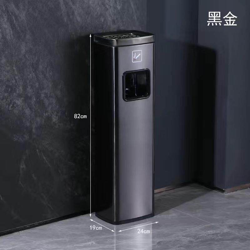 商场烟灰柱灭缸蒂酒店大堂不锈钢垃圾桶电梯口走廊吸烟区户外立式