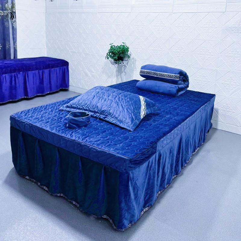 美容院泰式按摩床带加大大床罩加宽洞1.2床1米床美容床罩足浴床单