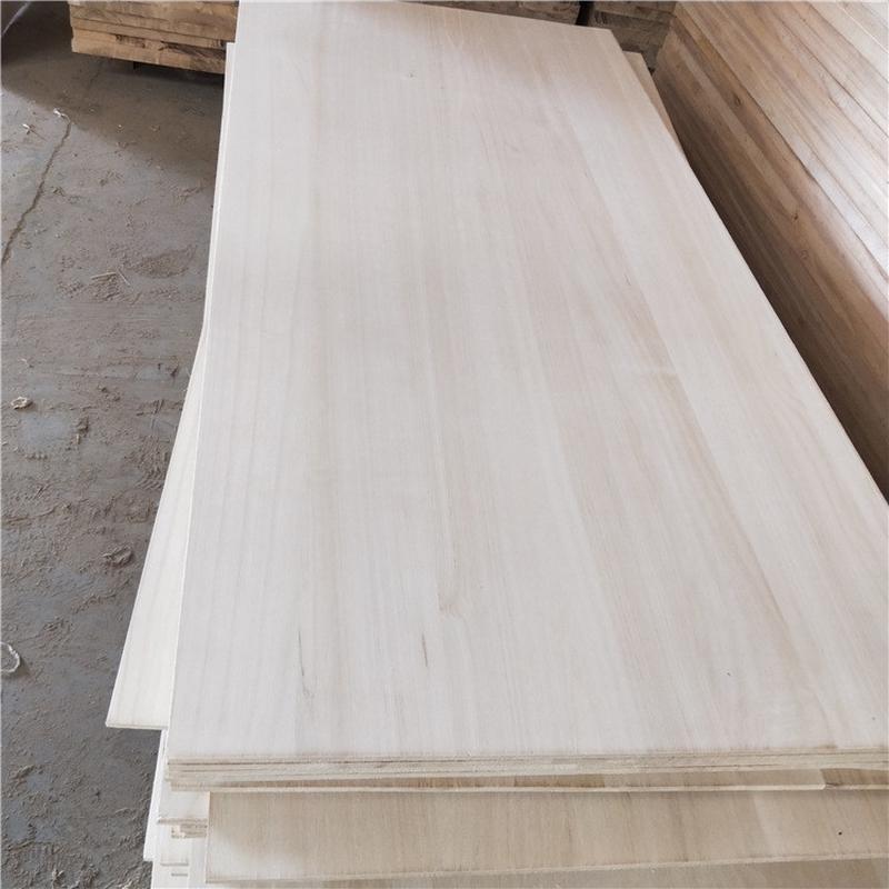 热销供应桐木拼板实木桌面衣柜配件木质家具原木直拼板木板片实木