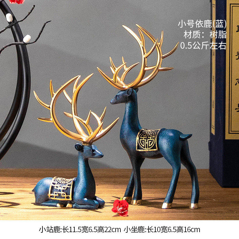 新中式客厅电视餐边柜摆设博古架玄关古风艺术装饰品桌面酒柜摆件