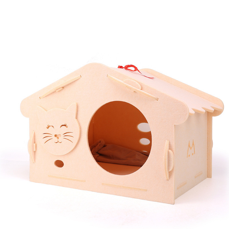 毛毡幼猫猫窝猫床四季通用猫屋猫舍封闭式猫产房窝狗窝冬季保暖