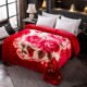 厂家批发双层批发毛毯冬季 拉舍尔盖毯单人双人婚庆大红绒毯子加厚