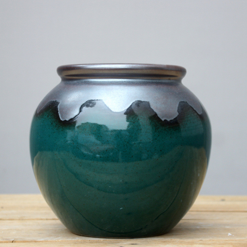 景德镇干花客厅餐桌瓷瓶创意摆设装饰品插花陶瓷花瓶摆件现代简约