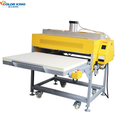 热销画王大幅面气动双工位平板抽拉60x80cm全自动烫画机印花烫画