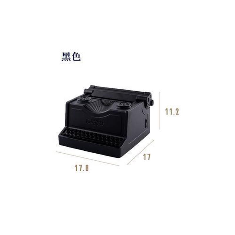 美式复古打字机纸巾盒高档收纳盒轻奢创意个性抽纸盒客厅桌面摆件