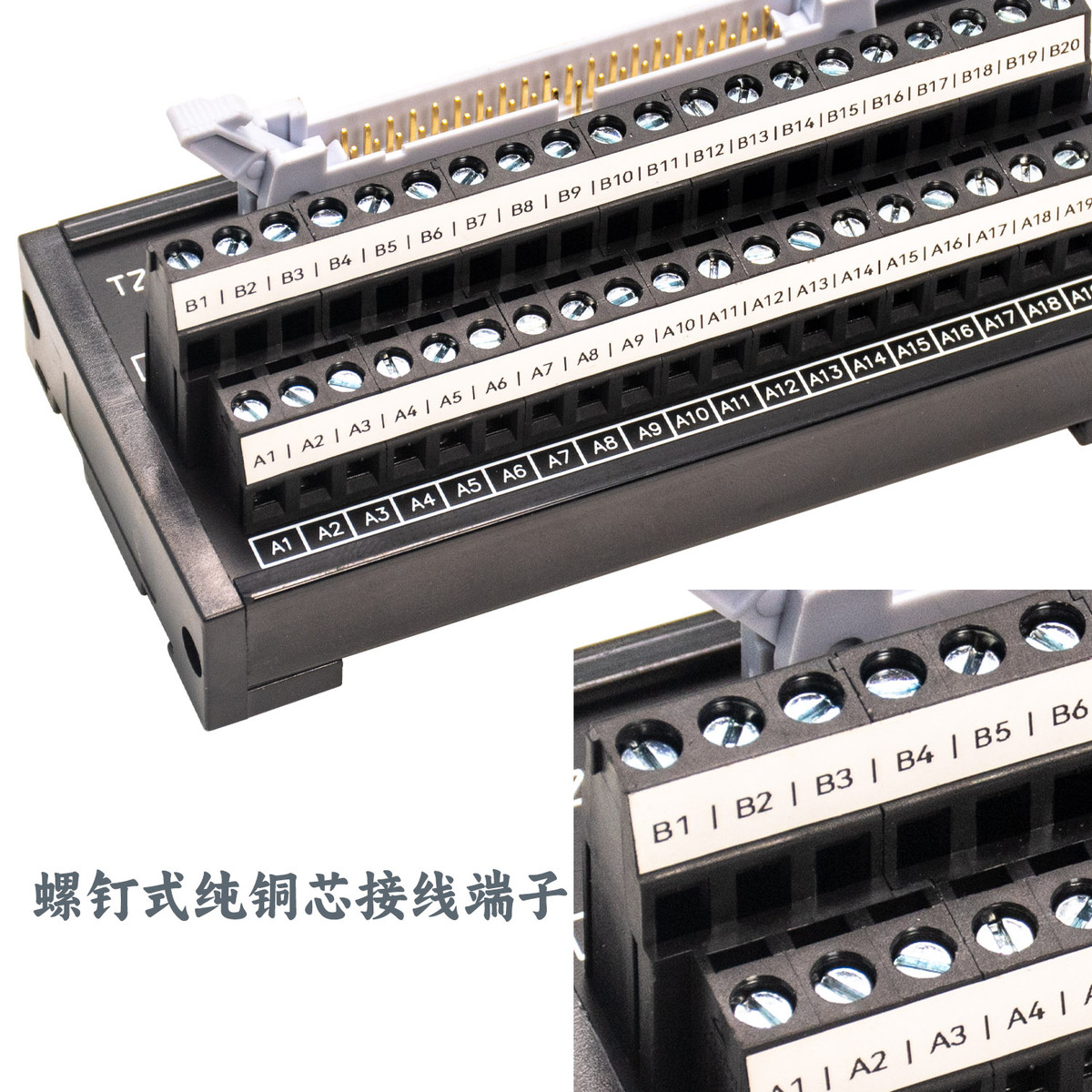 汇川AC700 AM400 AM600 PLC40芯转接端子台T024-K端口电缆线X210