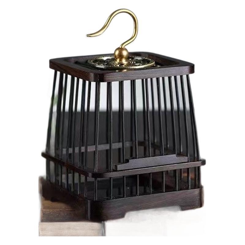 蝈蝈盒子豪华饲养箱实木别墅养罐手工笼子紫檀木