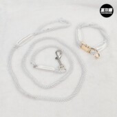 狗狗牵引绳遛狗室外批发编织宠物牵引绳中大型犬狗链手工编织狗链