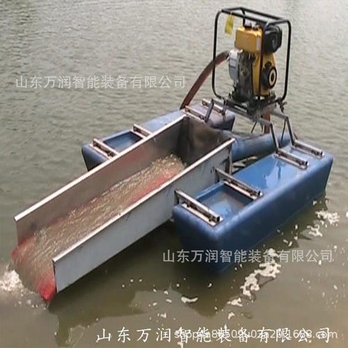 热销内河离心机淘金船小型淘金选金机选矿小型溜槽小淘金船