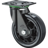 刹车风火src全系列重型脚轮4寸5寸6寸8寸全黑色万向向荣轮子