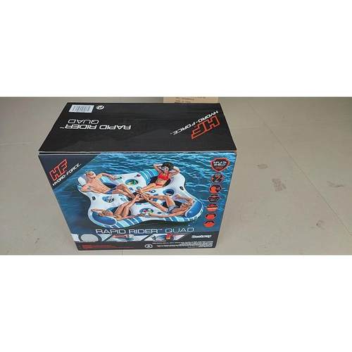 热销bestway43115充气浮圈水上四人八字座圈漂流浮圈浮排