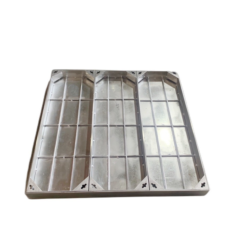 不锈钢井盖电力装饰隐形电缆沟盖板长方形多开市政通信井盖定制