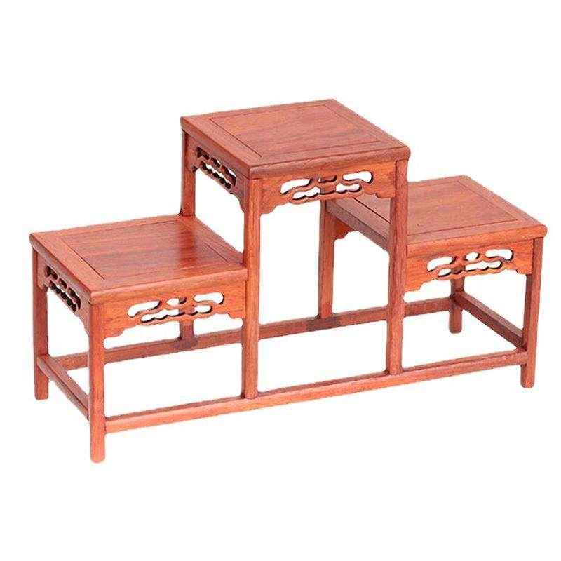 实木中式小多宝阁紫砂茶壶茶具架子置物架摆件展示架花梨木博古架