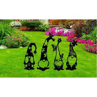 新款 厂家新款 万圣节花园帽子插牌金属铁艺金属工艺品庭院