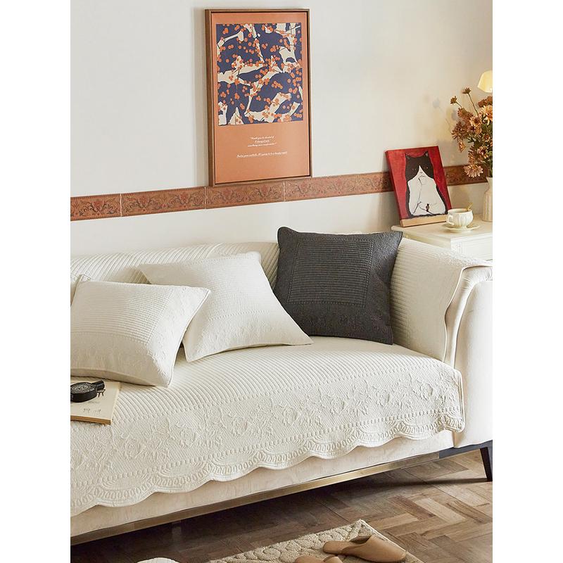 2o6xm.life落日玫瑰沙发垫客厅沙发套罩坐垫法式复古防尘巾