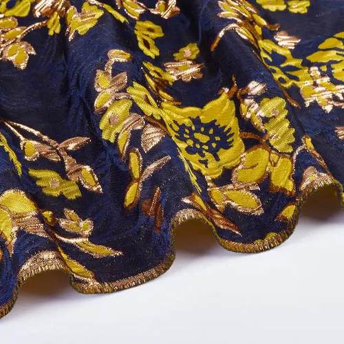 宫廷精密风提花秋冬复古民族风舞台装锦缎色织面料