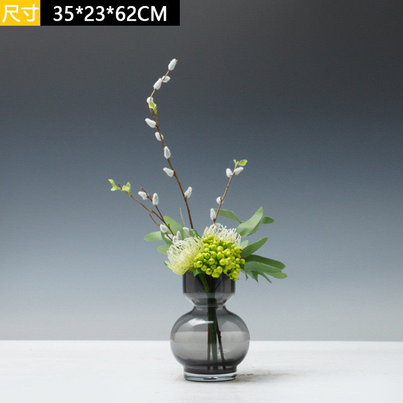 现代轻奢仿真花艺绿植售楼处酒店花束餐桌装饰品家居客厅玻璃绿植,家居饰品,仿真花/假花,淘宝优惠券,粉丝福利购,淘宝优惠卷