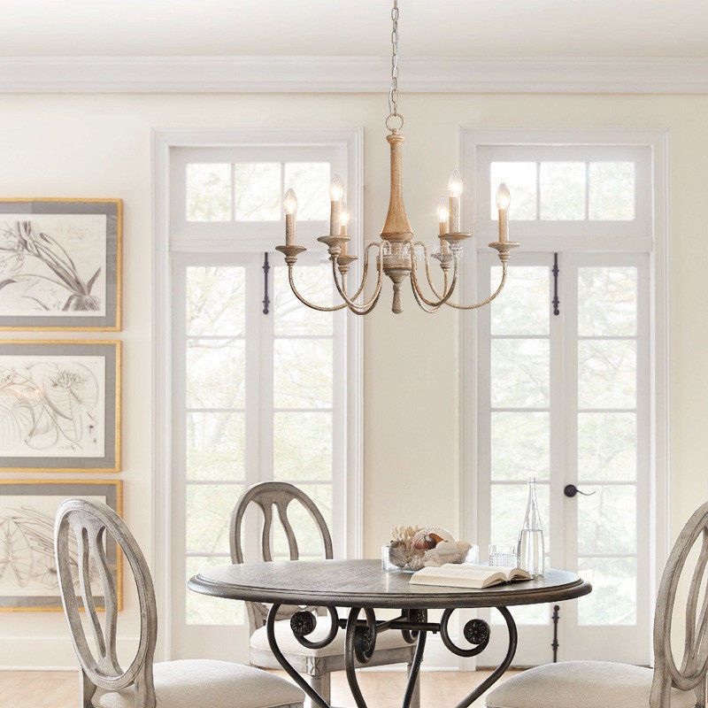 热销创意美式乡村复古法式实木简约吊灯客厅餐厅卧室民宿酒店灯具,家装灯饰光源,餐厅吊灯,淘宝优惠券,粉丝福利购,淘宝优惠卷