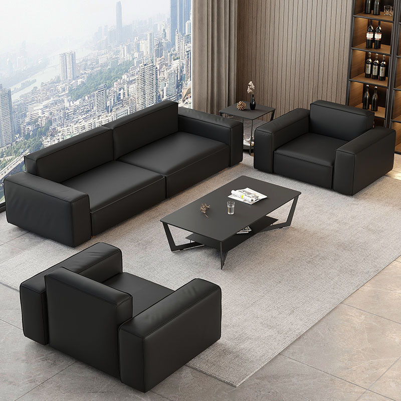 热销办公沙发茶几组合套装洽谈会休息区贵宾接待商务议办公室家具