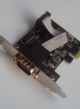 PCI-E转串口卡COM口 RS-232 WCH382半高挡板2U超薄小机箱工控通讯