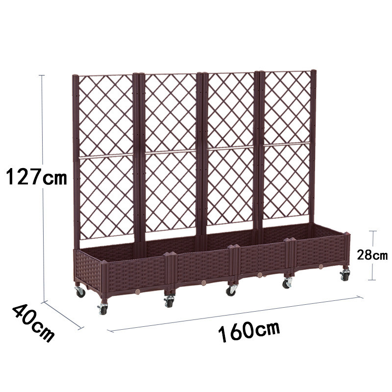 种菜家庭阳台长方形塑料蔬菜新款种植箱花盆专用特大花箱栅栏