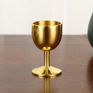 典雅高脚杯白酒杯半两家用酒杯高端复古酒具小号一烧酒欧式口杯杯