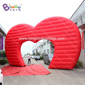 婚庆活动充气心形拱门气模爱心彩虹门新人模型装 饰充气道具入口