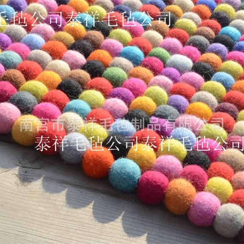 热销羊毛垫地垫毛毡地毯羊毛毡客厅按摩地垫