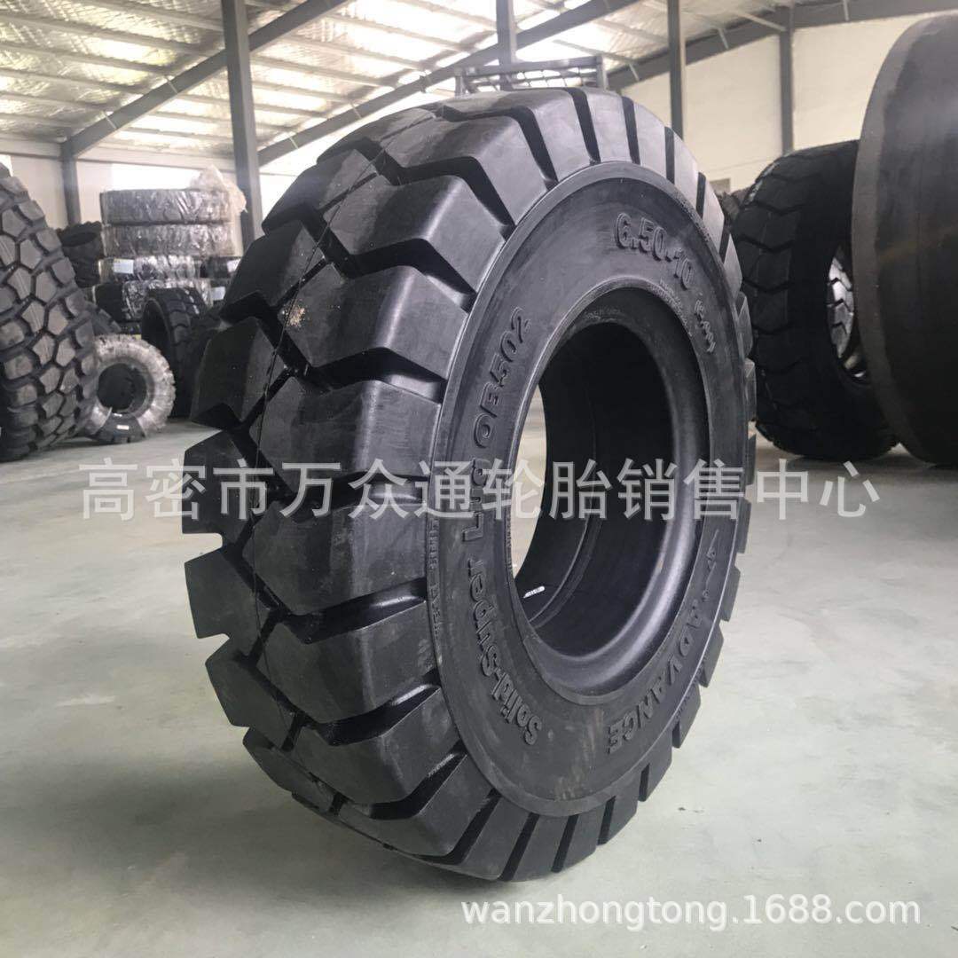 热销隧道台车轮组650-10可带轴带圈全套实心轮胎18*9-15平板车
