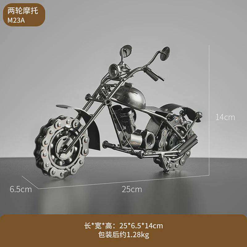 复古工业风铁艺汽车模型电视柜办公室桌面摆件男生男孩男朋友送礼